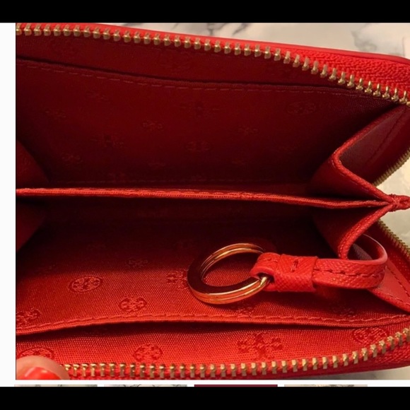 Authentic Tory Burch Emerson Zip Coin Case Wallet - Picture 2 of 4